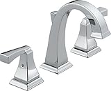 Delta 3551LF Dryden Two Handle Widespread Lavatory Faucet, Chrome [並行輸入品]