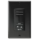 Somfy so181106 X -so1811067 DecoFlexノンワイヤーRTS壁スイッチ、2チャネル、ブラック