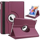 【360Rotating】360度回転保護ケース/カバー iPad ケース iPad 2021/20/19年 iPad9/iPad8/iPad7[iPad 10.2インチ：A2602 A2604 A2603 A2605 A2270 A2428 A2429 A2430 A2197 A2200 A2198]（対応機種：iPad 10.2inch 第9/8/7世代）（パープル）