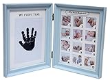 ロイヤルブランドベビーHandprintキットフォトフレーム新生児少年Greatベビーシャワーのギフト12フォトフレームベビーギフトセットMemorable Moments記念品ボックスデコレーション