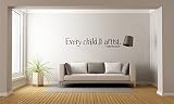 e-graphicデザインピカソQuote Every Child Is An Artistインスピレーション壁デカールビニールステッカー