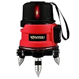 AYSSU G7615 5赤ライン レーザー墨出し器 4方向大矩ライン 4垂直・1水平 フクダ 墨出し器 自動補正レーザーレベル レーザーライン 地墨ポイント 水平器 2年保証