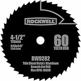 Rockwell RW9282 4 1/2-Inch 60T High Speed Steel Compact Circular Saw Blade [並行輸入品]