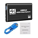 Bokupatu 4K HDMI パススルー キャプチャーボード Switch対応 1080P 60FPS USB3.0 フルHD ビデオゲーム ゲーム実況 ビデオ録画 ライブ配信 生放送用 画面共有 電源不要 オフィス 家庭用 業務用