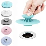 gizhomeシャワードレインストッパープラグヘアトラップヘアキャッチャー浴槽床、ランドリー、キッチン、バスルーム、2イン1 Stop &フィルタのカバー、Strainersプロテクターカバー – シ