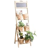 クリエイティブ レトロ バルコニー 木製フラワー スタンド フラワー ラック 床 バケツの装飾の花 Ttea ショップ フラワーポット ホルダー 表示-A