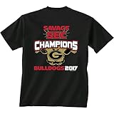 NCAA SEC UGA Football Champions特別なSavage半袖T – シャツ ブラック