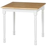 不二貿易 ダイニングテーブル マキアート 2人掛け用 ホワイト ナチュラル 96667