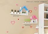 ALUP- ハウスタイプ木質パネルPUコーティングフローティングシェルフ/プラントスタンド/壁棚、リビングルーム壁掛けTVバックドロップ装飾ラック壁棚 ( 色 : #1 )