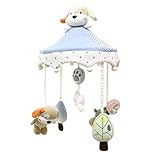 SUSUQI　かわいいベビーメリー　ベビーカー用おもちゃ 　安心素材　メロディいっぱい　音楽回転 睡眠サポート　音の出るぬいぐるみ付き　吊り掛け　可愛い動物玩具　飾り　カラフル