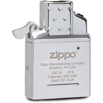 ジッポー(Zippo) インサイドユニット 純正 アークライター ダブルトーチ 特製ステッカー付き 充電ケーブル付き USB充電式 Type-C レギュラー アーマー サイズ 用 65860