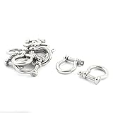 uxcell ワイヤ ロープ 　シャックル　　 ステンレススチール　10個