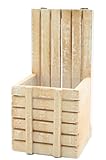 GREEN HOUSE Wall Wood Planter W (ホワイト) (100×115×100(210)mm) 3379