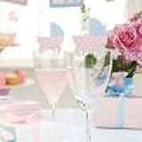 A Pack of Tiny Feet Glass Place Cards by Shower My Baby