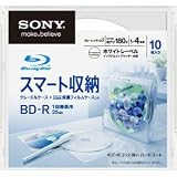 ソニー ビデオBD-R追記SL25GB4xプリンタブル10枚