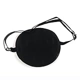 【ノーブランド品】 　子供　絹　交換可能　調節可能　アイパッチ　アイシェード　アイマスク　スムーズ　海賊　全5色 - ダークブルー