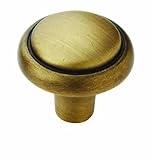 Amerock BP1308GB Brass and Sterling Traditions Knob, Gilded Bronze, 1-1/8-Inch Diameter by Amerock
