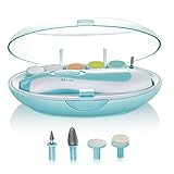 母の日 LEDライト多機能電動ネイルケア 赤ちゃん大人兼用ネイルケアセット アタッチメント収納ケース 低音低振動騒音なし 健康安全 日本語取扱説明書付き（2018新版）