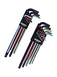 Bondhus 69600 Ball End Double Pack L-Wrench Set with ColorGuard, 13 Piece [並行輸入品]