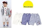 【子供服】 moujonjon (ムージョンジョン) ワッペン付６分丈パンツ 80cm～130cm M35134