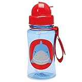 Skip Hop Zoo Straw Bottle Holds 12 oz Snazzy Shark [並行輸入品]
