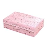 yougheny 収納ケース 収納ボックス 15仕切り 衣類・肌着・下着・小物・靴下整理ケース 可愛い 便利 コンパクト ファスナー仕様 桜桃