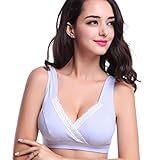 （ワボーズ） Waboatsカップ付き 全世界で大ヒッ　マタニティ ブラジャー ヨガ エクササイズ ナイトブラ ストレッチレース付きやわらか授乳ブラジャ 授乳服 授乳用ブラジャー 妊婦 産後 矯正下着