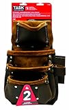 Task Tools T77303 Leather Professional Drywaller/Siding Installer's Tool Bag, 8-Pocket by Task Tools