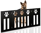 Kleeger Wooden Pet Gate, Foldable Adjustable & Freestanding, For Indoor Home & Office Use. Keeps Pet