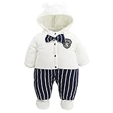 KINDOYO 新生児 冬 ラブリー ベビー カバーオール アニマル ロンパース 男女ユニセックス 寝間着 厚い シャム フード付き ボディスーツ