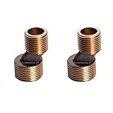 monkeyjack 1ペア3 / 4 " to 1 / 2 " Claw Foot Bathtub Faucetエルボ調整可能スイングアームキッチンバス器具