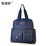 MolySun INSULARファッショナブルスタープリントショルダーバッグミイラバッグナイロン母の旅行ベビーおむつバッグナッピーバッグ女性のバックパック