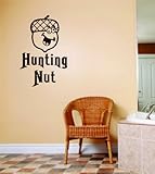 トップ販売デカール – 価格Reduced : Huntingナット文字レタリングBuck Deerイメージ動物狩猟ハンターMan with gun画像アート – Boysメンズ子供ベッド部屋スポーツ