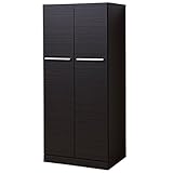 アビライト 日本製(大川家具) モノトーンロッカーシリーズ 幅80 ロッカーたんす 2段 ハンガー付 ブラック um0300