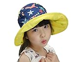 (リアルスタイル)Real Style キッズ 子供 ハット つば広 赤ちゃん キャップ サファリハット 折りたたみ 帽子 サンバイザー フィッシャーマンハット 女の子 男の子 紫外線 UVカット 日