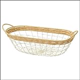 ワイヤーバスケットL オーバル (IR-06)　3個セット