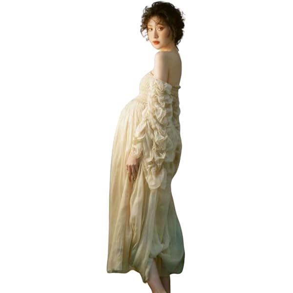 Amazon.co.jp: [UpdateClassic] マタニティーフォト用ワンピース