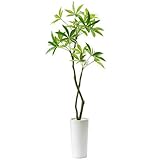 GREENPARK パキラ プランター H50 リバーロック 造花 フェイクグリーン