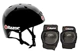 Razor Skater Child Helmet and Pad Set Combo (Black) [並行輸入品]