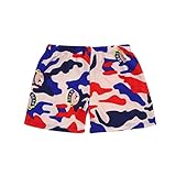 Kid Children Boys漫画印刷ストレッチビーチ水着水着パンツショートパンツ 4T ブラック