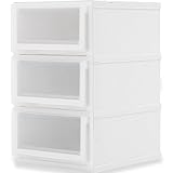 国産 チェスト 収納ケース 衣装ケース 重ねてスライド可能 3段 幅35cm クリア