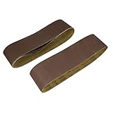 uxcell サンドペーパー 研磨ベルト アブレシブ ダークブラウン 600グリット 5個