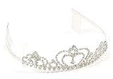 煌きパール・ラインストーン ティアラ Aタイプ【王冠/クラウン/ヘッドドレス/ヘアアクセサリー】子供ドレス 結婚式 ！ (Aコーム付ハート)