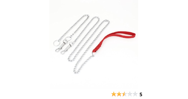 Amazon Uxcell 犬用チョークチェーンリード 首輪 チェーン ペット用品 犬用 シルバー 金属 チョークカラー レッド Uxcell リード 通販
