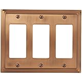Amertac 84RRRAC 3 Rocker-GFCI Steps Wallplate, Antique Copper [並行輸入品]