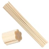 ディフューザー スティック 43cm 直径5mm 20本 リードアロマスティック ラタンスティック リードディフューザー スティック 人工繊維素材 高級 カビが出ない 長持ち 香りリードスティック 詰め替え 交換用 リフィル 梅の花の形です ベージュ