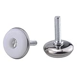 URBEST 15pcsスクリューオンタイプm6 X 25 mm家具グライドレベリング調節可能な足