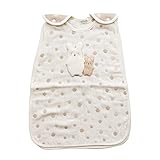 日本製　オーガニックコットン　5重ガーゼ　にこにこ動物のラミケットスリーパー　うさぎ　Amorosa mamma　アモローサマンマ