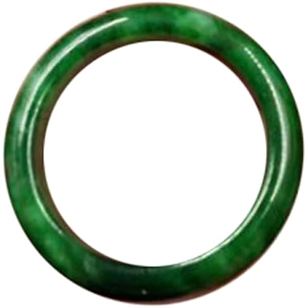 Amazon | [Agst-chi] 天然 ビルマ産 満緑 帝王緑 翡翠 リング くりぬき