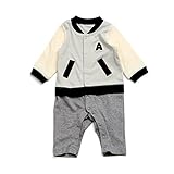 ampersand(アンパサンド) Boy’sレイヤード風カバーオール　グレー　70cm ベビー服